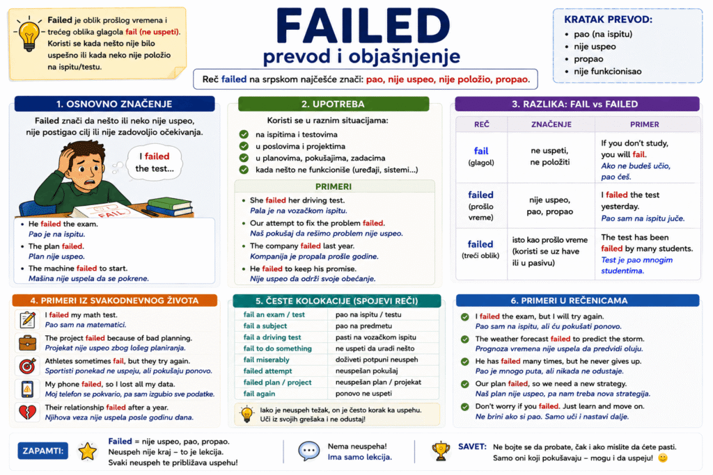 failed prevod