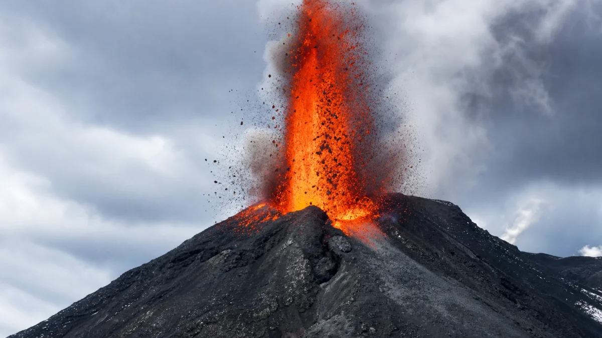 erupt meaning photo