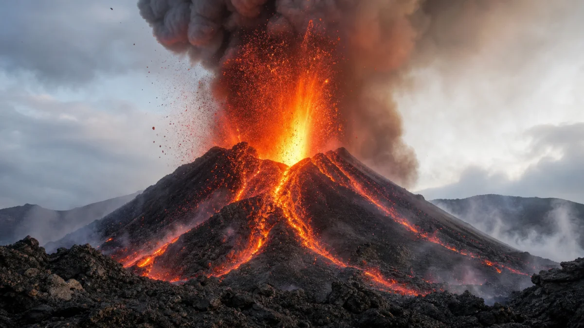 eruption meaning photo