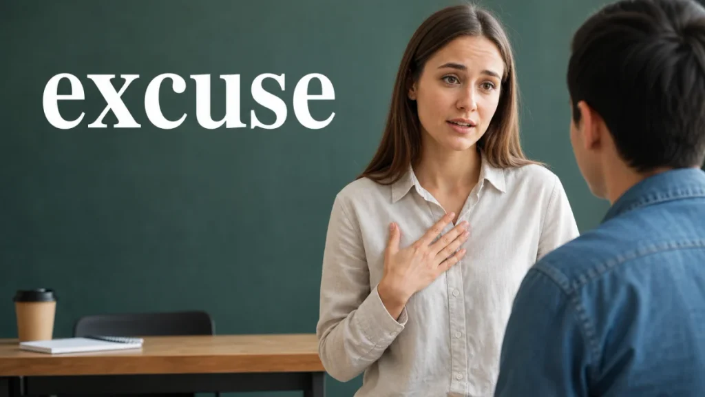 Excuse: meaning, definition, and synonyms photo