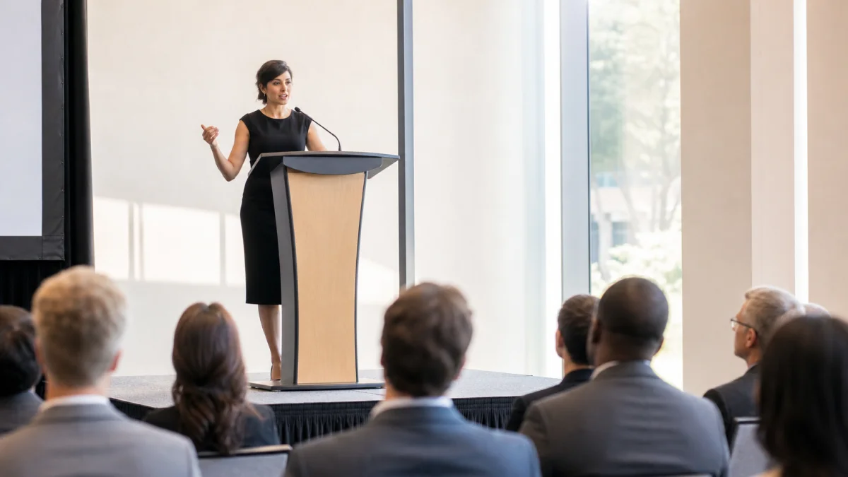 Podium Meaning, Definition, and Synonyms